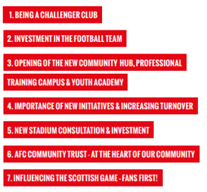 New Aberdeen FC strategy 7 point plan