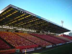 Run down condition of Pittodrie Stadium